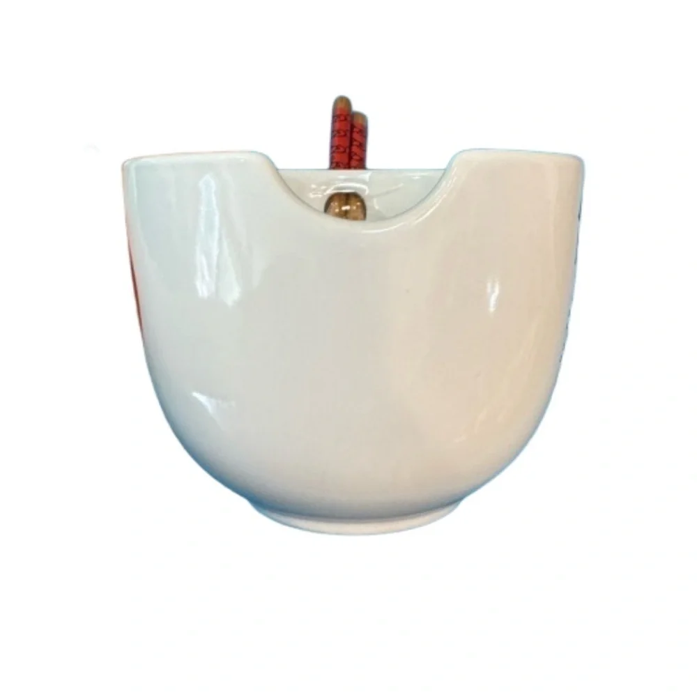 Hello Kitty By Sanrio White Bowl 20 Oz Ramen Bowl With Chop Sticks